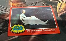 1977 Topps Star Wars 2nd Series Red Imprisoned Princess Leia Card #89