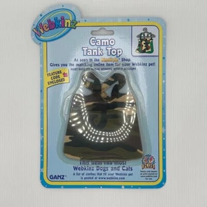 🌿 New Webkinz Camo Tank Top with Unused Code - Pet & Smoke-Free 🌿 - Picture 1 of 1