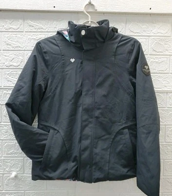 Used OBERMEYER Girl Rylee Full Zip Hooded Jacket Black Size 14-16 Youth - Image 1 of 4