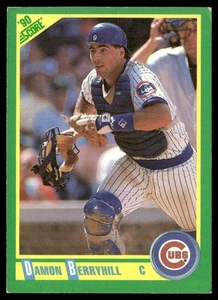 1990 Score Damon Berryhill Chicago Cubs #163 - Picture 1 of 2