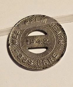 Vintage 1942 West Palm Beach, FL Metall Bus / Transit Medaille #2024 - Bild 1 von 2
