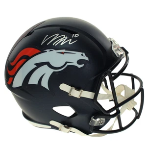Bo Nix Autographed Denver Broncos Full Size Speed Helmet BAS COA Signed - Picture 1 of 7