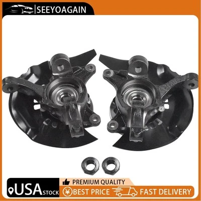 Pair Front Steering Knuckles+Wheel Hub Bearings for 2004 2005 2006 Toyota Camry - Image 1 of 4