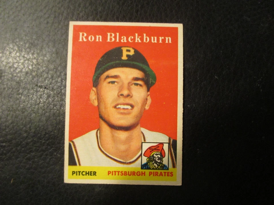 1958  TOPPS#459 RON BLACKBURN  PIRATES  GOOD - Image 1 of 1