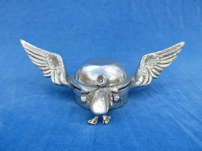 SUPERBE RARE ! MASCOTTE Hood emblem & BOUCHON Cap - CITROEN ? - PINGOUIN Penguin - Photo 1/4