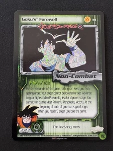 Goku’s Farewell 99 Foil Rare Dragonball Z Score Limited Cell Games Saga - Picture 1 of 2