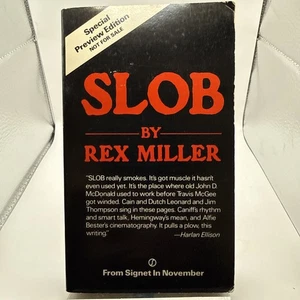 Slob by Rex Miller 1987 Signet Special Preview Edition Paperbacks From Hell Arc - Foto 1 di 5