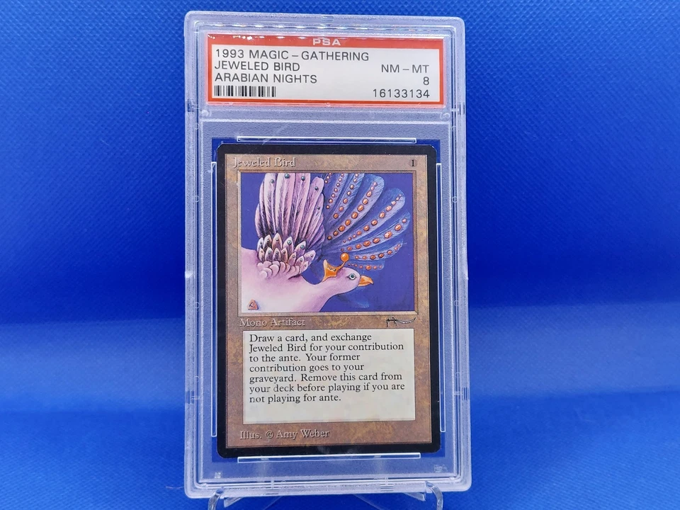 Jeweled Bird 1x ARN MTG Arabian Nights Uncommon Vintage PSA 8 artifact - Image 1 of 1