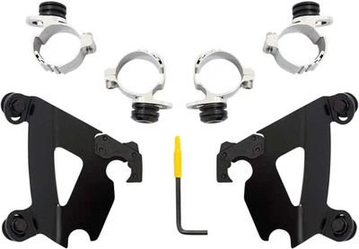 Kit de montaje Memphis Shades Trigger-Lock para carenado de café - negro - MEB1997 Foto 1 de 2