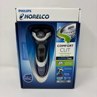 Philips Norelco Afeitadora 3100 PT724 Corte Confort Afeitadora Eléctrica Azul Totalmente Nueva Foto 1 de 4