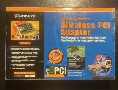 Linksys Instant Wireless Network PC Card WPC11 V2.5 Brand New - Image 1 of 2