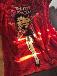 Betty Boop Coperta Rossa Vintage 200x240 cm - Foto 1 di 9
