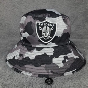 Las Vegas Raiders Hat Cap Bucket Hat Camo New Era 2022 NFL Training Camp Mens - Picture 1 of 8