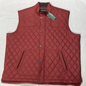 Chaleco ORVIS Para Hombres XXL Rojo RT7 Acolchado Puffer Russet Senderismo Caza Pesca al Aire Libre - Imagen 1 de 14