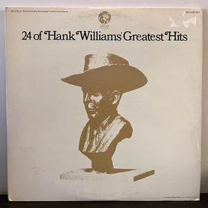 HANK WILLIAMS - 24 Greatest Hits (1970) - 12" Vinyl Record 2xLP - VG+ - Picture 1 of 4
