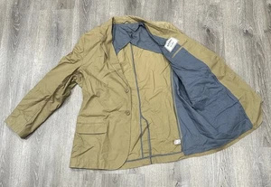 Old Navy Blazer Men's 2XL Beige Classic Tailored Two Button Sports Coat Jacket - Picture 1 of 13