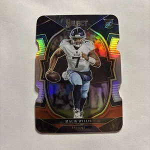 2022 Panini Select - Concourse Malik Willis #38 Black & Red Prizm Die-Cut (RC) - Picture 1 of 2