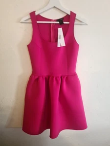 BLOOMINGDALES Aqua Pink Schaum Party Hochzeit Minikleid Fit and Flare Gr. Small NEU - Bild 1 von 8