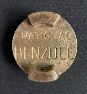 NATIONAL BENZOL BENZIN 2 ZWEI GALLONEN KANISTERDECKEL ORIGINAL VINTAGE MESSING SCHRAUBGEWINDE - Bild 1 von 3