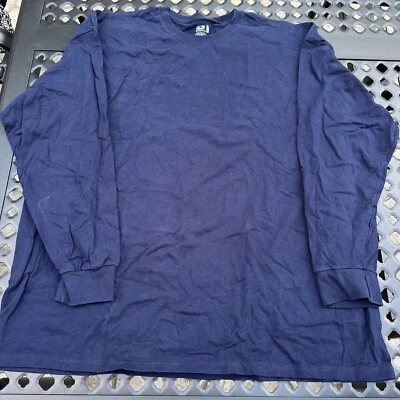 Camisa de trabajo Fruit of the Loom 3XL azul para hombre manga larga pesca golf Foto 1 de 4