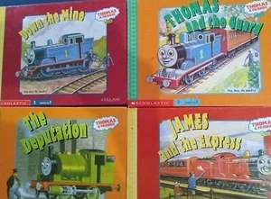 Lot Of 4 Thomas And Friends 2 Books In 1 Scholastic Thomas The Train Pre-owned - Picture 1 of 10