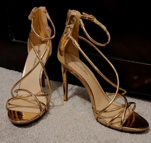Zigi Soho Blaker Strappy Stiletto Rose Gold Size 10 Stunning Sexy - Picture 1 of 11