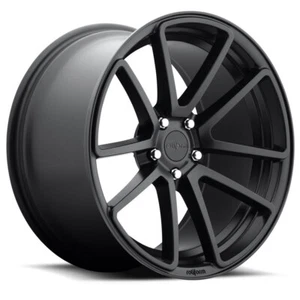 18x8.5 +45 Rotiform SPF R122 5x112 Matte Black Wheels (Set of 4) - Picture 1 of 3