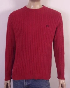vintage 90s EUC Chaps Ralph Lauren Cable Knit Crew Sweater Pullover SZ S - Picture 1 of 4