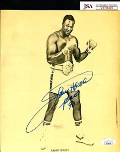 JSA Larry Holmes Autographed Signed Vintage 8x10 Photo Easton Assassin TRB 974 - Picture 1 of 1