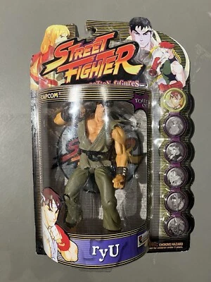 Figura Ryu Resaurus Capcom Street Fighter Round One 1999 sin usar, en caja, jugador cardado 2 Foto 1 de 3