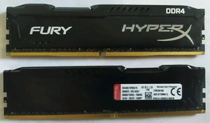 2 HyperX Fury DDR 4 RAM HX426C15FBK2/16 - Zdjęcie 1 z 5