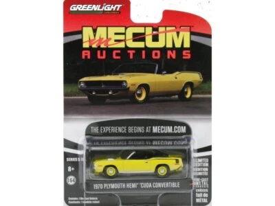 PLYMOUTH HEMI Cuda Cabrio - 1970 - yellow / MECUM AUCTION - Greenlight 1:64 - Photo 1/4