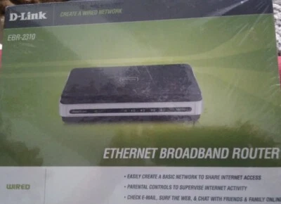New Sealed D-Link EBR-2310 Ethernet Broadband Router 1 x 10/100Mbps - Image 1 of 2