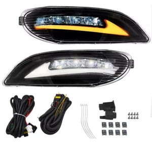 Pair LED Fog Lights w/ DRL for Toyota Camry 2002-2004 & Toyota Corolla 2005-2008 - Picture 1 of 11
