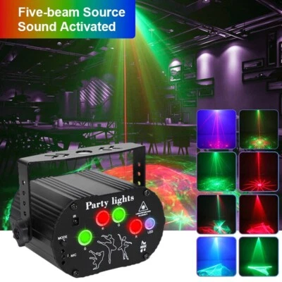 Party Lights, Dj Disco Ball Light with Pattern Projection and Sound Activated - Image 1 of 4