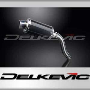 HONDA XL650V TRANSALP 2000-2008 225mm OVAL CARBON SILENCER EXHAUST KIT - Picture 1 of 4
