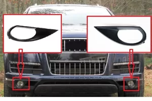 Front Bumper cover Fog Lamp Cover Frame bezel RH LH 2 pc set fits 2010-15 Q7 - Picture 1 of 3