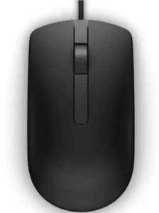 NEW OEM Dell Black Wired USB Optical Mouse | MS116-BK - Picture 1 of 4