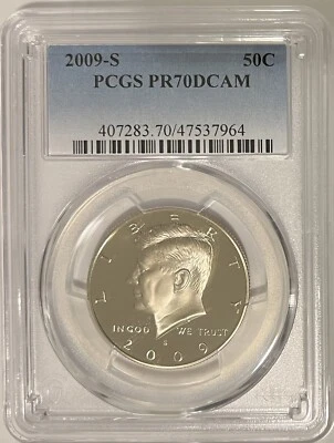 2009 S Clad Kennedy Half Dollar PCGS PR70DCAM - Image 1 of 2
