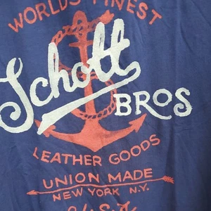 Genuine Schott NYC-BROS T-Shirt 100%  supple cotton   MADE IN USA NEW IN PAKAGE  - Picture 1 of 7