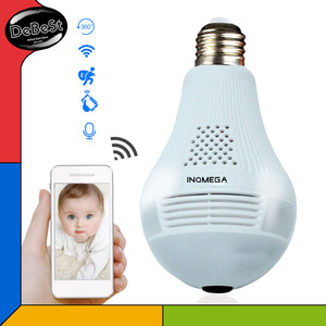 Bombilla con Camara de Seguridad Panoramica Luz Led Bulb Lamp Security System IP