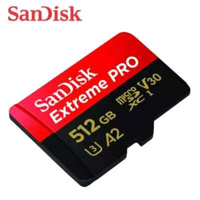 Sandisk Extreme Pro 512GB Micro SD SDXC Speicherkarte 200MB/s U3 4K A2 Class 10 UK - Bild 1 von 4