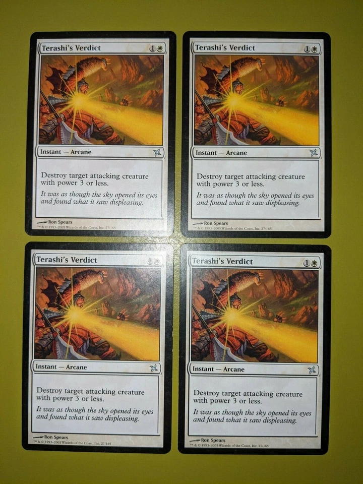 Terashi's Verdict x4 Betrayers of Kamigawa 4x Playset Magic the Gathering MTG - Image 1 of 1