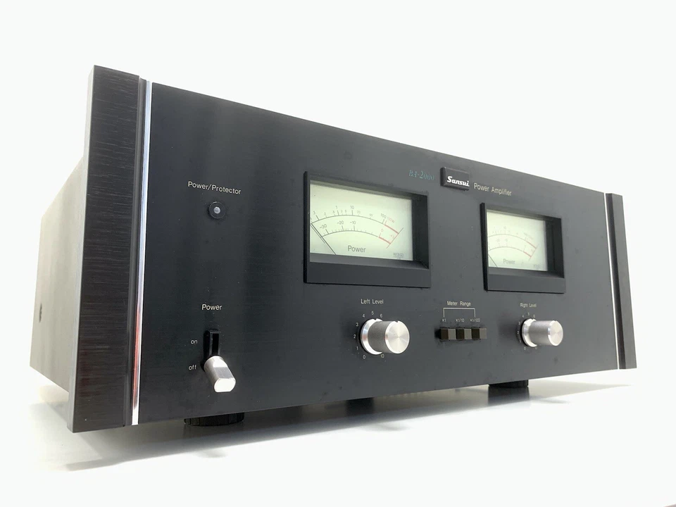 Sansui BA-2000 Stereo Power Amplifier 220 Wrms Vintage 1977 Hi Fi Work Good Look - Image 1 of 4