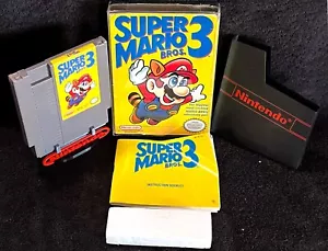 1988 SUPER MARIO BROS. 3 • BOXED • WORKING • VINTAGE NES NINTENDO VIDEO GAMES - Picture 1 of 14