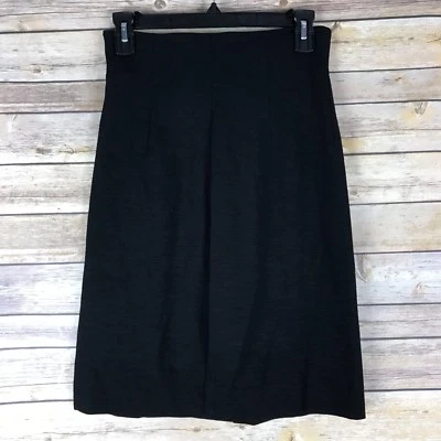 Diane Von Furstenberg Skirt Womens 4 Black Ponte Knit Stretch A-Line High Waist - Изображение 1 из 4
