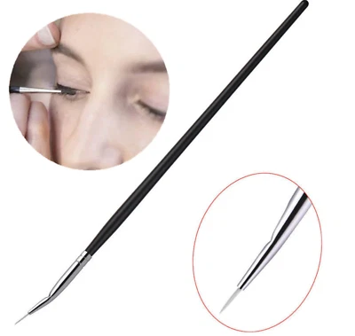 Professional Angled Cosmetics Brush - Eyeliner - Thin for Gel or Powder Eye Line