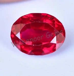 Impresionante piedra preciosa de Mozambique con certificación ovalada rubí rojo sangre natural de 14,00 quilates - Imagen 1 de 5