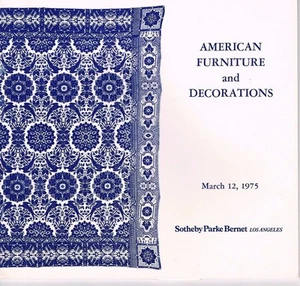 Sotheby's Los Angeles - American Furniture & Decorations March 12, 1975 - Picture 1 of 1