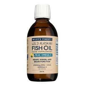 Wiley's Wileys Finest Peak Omega-3 Fish Oil 250ml bottle 50 servings BBE 02/27 - Picture 1 of 4